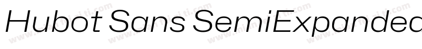 Hubot Sans SemiExpanded Light字体转换